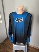Bluza motocyklowa Fox 180 Fluo blue L longsleeve niebieska koszulka 