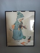 Nestle Walt Disney Mickey Mouse Myszka Miki stary plakat 40s antyk vintage 