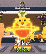 Blackhole Goat w wersji gold z dwoma mutacjami | steal a brainrot 