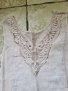 Sukienka beżowa z koronką 40/ 42