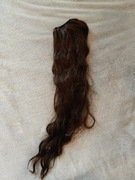 Kucyk kitek doczepiane włosy przedłużone 75 cm na klamrę pięknie