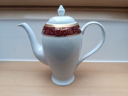 Dzbanek do kawy seria Alhambra bordowo-złoty Manufacture Royale Limoges