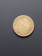 5 Rentenpfennig 1924 J