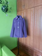 Krótka kurtka wiosenna- fioletowa- ciemniejsza niż na zdjęciu