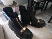 Czarne ocieplane botki Eva Minge roz 37 