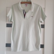 Tommy jeans koszulka polo pastelowa jasna zieleń mięta L 