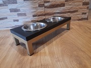 Stojak na miski dla psa kota mały stojak na miski