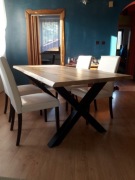 Stół dębowy loft, 212cm x 97cm, na 10 osób, lity 