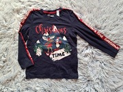 Nowa granatowa bluzka świąteczna 116 little kids pepco