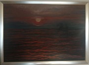 Zdążając do portu - obraz olejny 70x100 cm