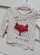 Bluzka z długim rękawem fox Lis lisek 3D 80 9-12 m