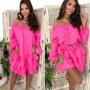 SUKIENKA DAMSKA HISZPANKA KOKTAJLOWA GLAMOUR LA DIVA PREMIUM 