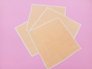 **VINTAGE 4 x serwetki LEN morelowy Cepelia PRL