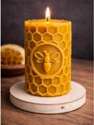 Świeca z naturalnego wosku pszczelego na PREZENT + gratis