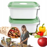 Pojemniki Na Żywność LUNCH BOX Organizer Żywności 1,5l Do Pracy Szkoły 2szt