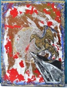 „Obraz ręcznie malowany – smok | unikatowa dekoracja | rękodzieło