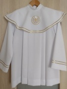 Alba Komża komunijna śnieżna biel+ spodnie marki Rever!! 146-158