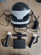 Zestaw PS4 do VR + kierownica z pedałami