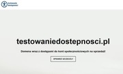 Domena internetowa testowaniedostepnosci.pl 