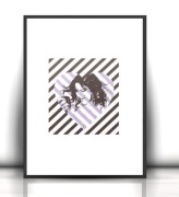 minimalizm plakat A4, dziewczyna plakat 21x30, Violetta plakat z filmu