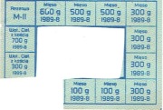 Kartka Żywnościowa Mięso Sierpień PRL M - II  Polska 1989