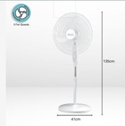 Wentylator stojący wiatrak duży bialy oscylacja 20 cali