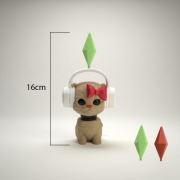 Figurka Kot Mem tańczący Dwa Kolory sims kiwająca się głowa dekoracja kotek