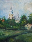 " KOSCIÓŁ  MATEUSZA " Obraz Olejny Ryszard Badura