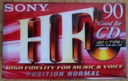 KASETA MAGNETOFONOWA SONY HF90