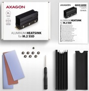 Chłodnica aluminiowa pasywna do dysku M.2 AXAGON CLR-M2XL 36mm
