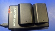 Patona 2szt zestaw NP-FZ100 ładowarka zasilacz markowe zamiennik powerbank