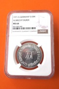 Niemcy NRD 10 marek 1971  Albrecht Durer  NGC  MS64