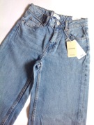 MANGO spodnie jeans dżinsy wideleg z ozdobnymi dziurami 13 14 lat