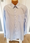 Błękitna koszula męska KASTOR 46 jak nowa 188/194 100% bawełna