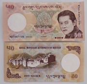 Bhutan 50 ngultrum 2021 UNC P31 - nowy znak