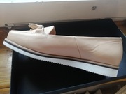 Mokasyny BADURA - rozmiar 37. Neutralny, beżowy.