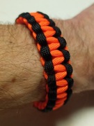 Bransoletka Survivalowa COBRA z linki spadochronowej, 2-kolorowa