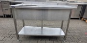 Zlew 1 Komorowy z Półką Skośny 130/69/85 cm M.N
