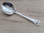 SREBRZONA ŁYŻKA DO SERWOWANIA ŚRODEK STOŁU DANIA 25cm