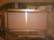 Półka regał metalowy elementy obramowania wspornik płyta ocynk 90x40cm