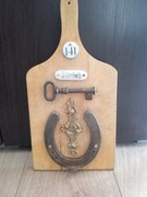 Stara deska ozdobna na szczescie.