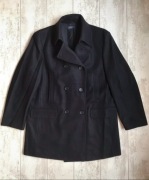 EASY Płaszcz Wełniany L XL Klasyczny Bosmanka Peacoat Elegancki Męski Nowy