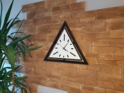 zegar styl loft, czarno biały.