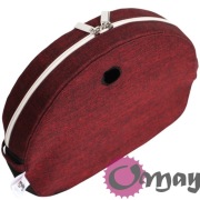 Organizer do Obag MOON LIGHT len czerwony czarny 2 kieszenie wkład OMAY