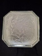 Art deco Puzderko Kryształowe Francja z lat 30-tych