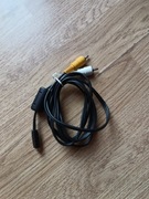 Kabel sygnału audio/wideo 2xRCA AV/USB 8 pin