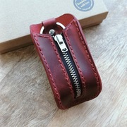 Personalizowane skórzane etui na klucze z grawerem imienia, inicjałów