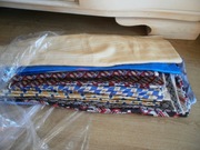 10 DUŻYCH KUPONÓW JEDWABIU 100% JEDWAB 100%SILK WZORY KOLORY JAKOŚĆ SARI