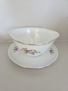 Porcelanowa sosjerka winogrona PRL vintage
