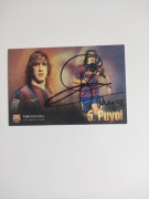 Autograf Carsel Puyol FC Barcelona 